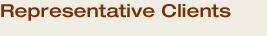 Representative Clients